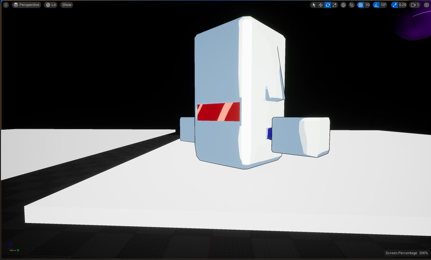 Picture showcasing my custom toon-shading implementation in Unreal Engine 5.2