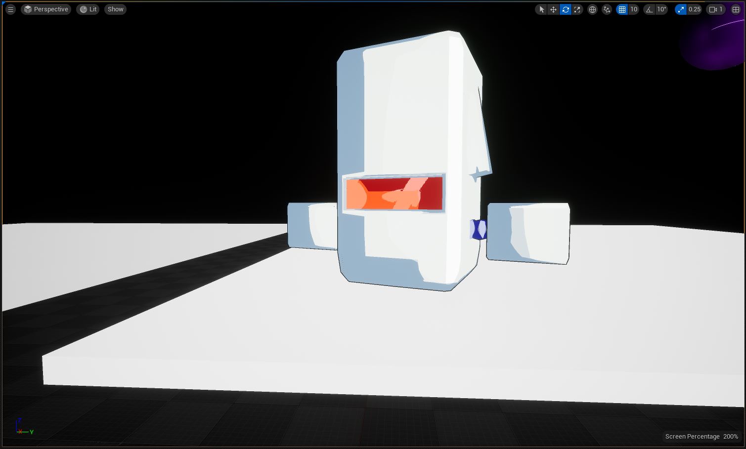 Picture showcasing my custom toon-shading implementation in Unreal Engine 5.2