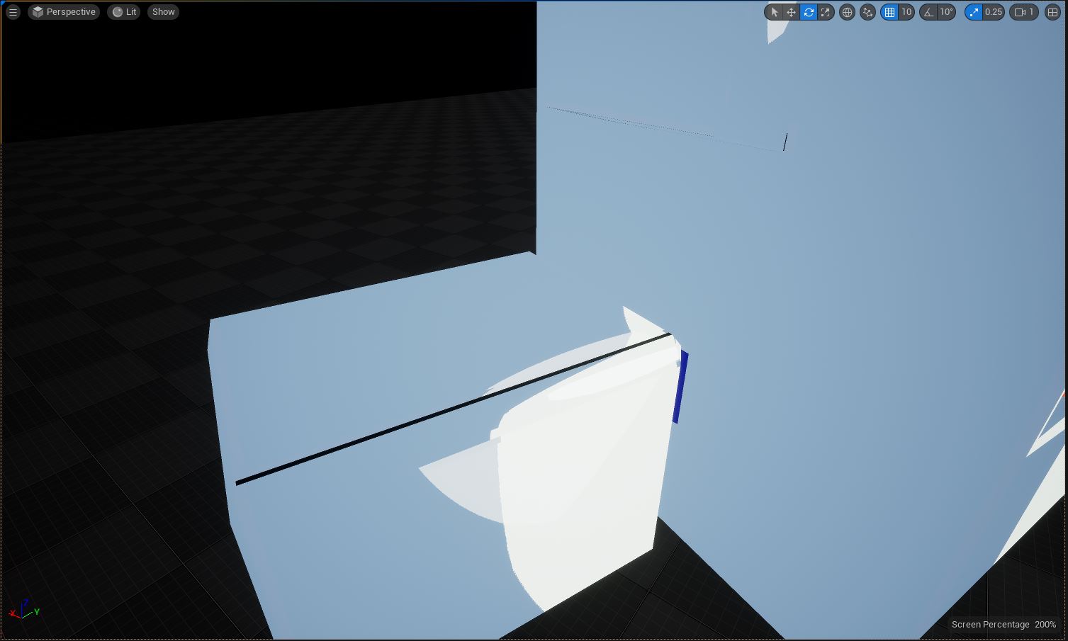 Picture showcasing my custom toon-shading implementation in Unreal Engine 5.2