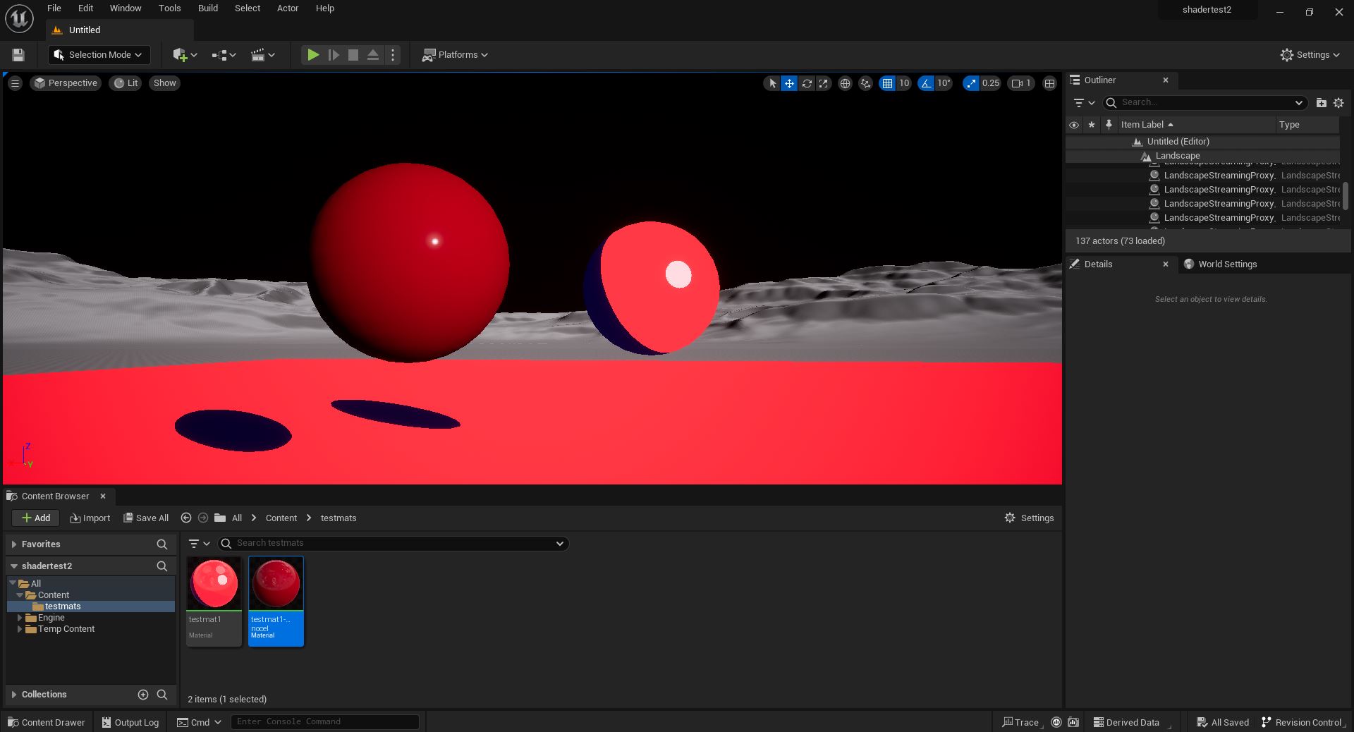 Picture showcasing my custom toon-shading implementation in Unreal Engine 5.2