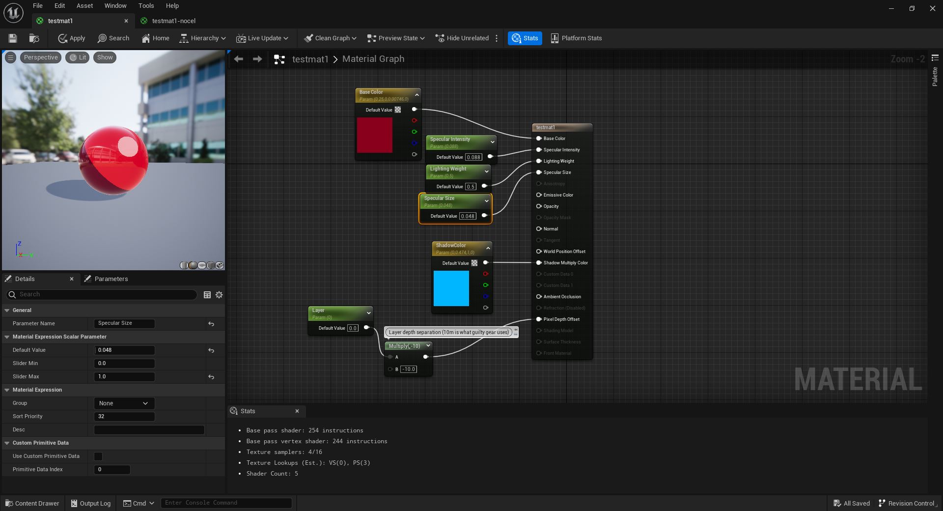 Picture showcasing my custom toon-shading implementation in Unreal Engine 5.2